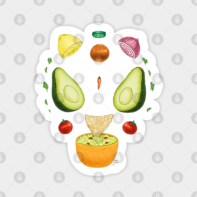 Avocado Diagram Sticker by SarahWrightArt